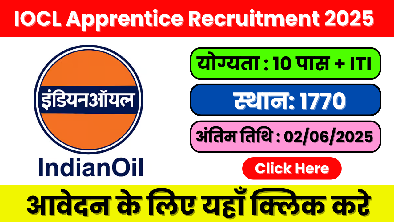 Indian Oil Corporation Limited Apprentice Recruitment 2025