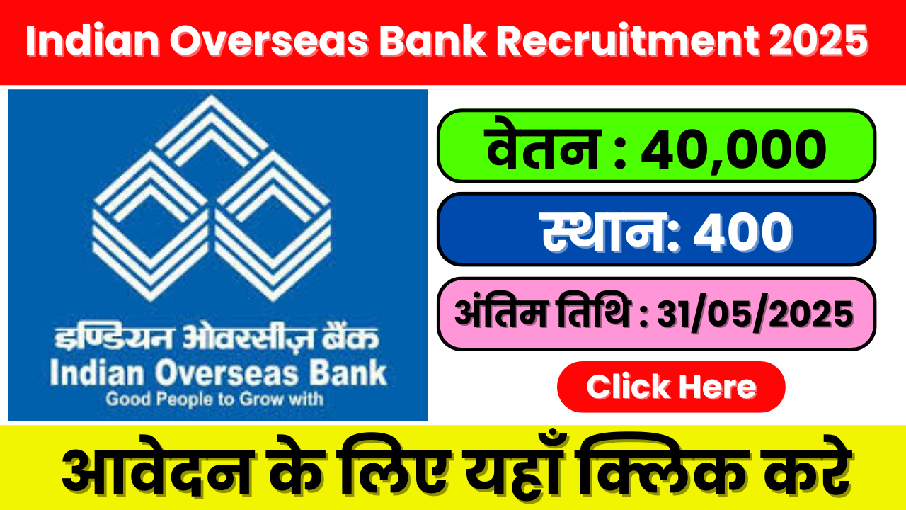 Indian Overseas Bank Recruitment 2025