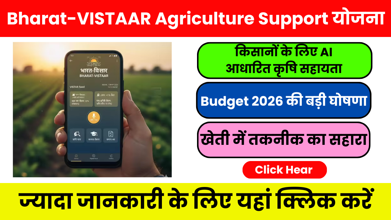 किसानों के लिए नई पहल: Bharat-VISTAAR Agriculture Support Scheme