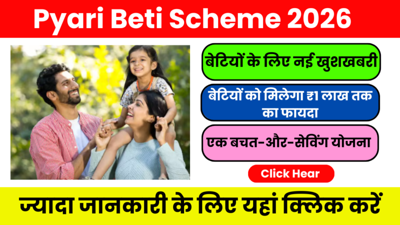 Pyari Beti Yojana 2026 – हर माता-पिता को जाननी चाहिए ये योजना