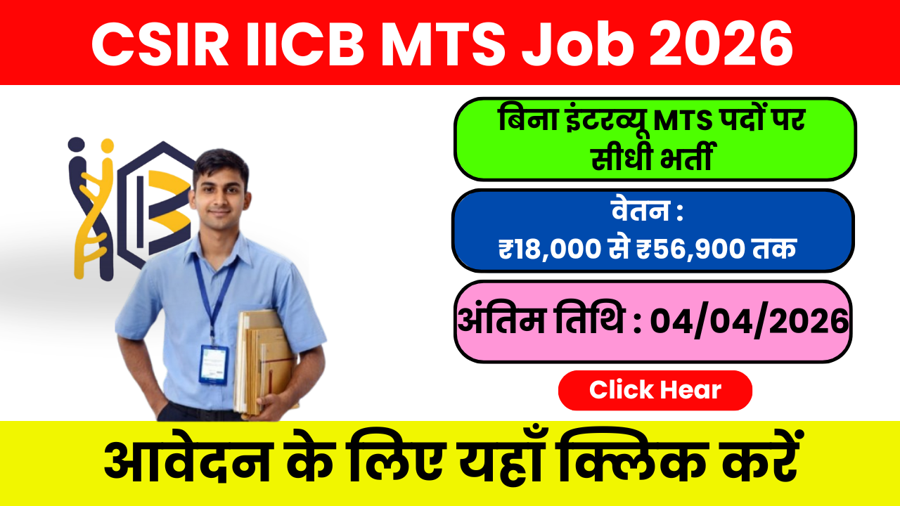 CSIR IICB MTS Recruitment 2026 – पूरी जानकारी