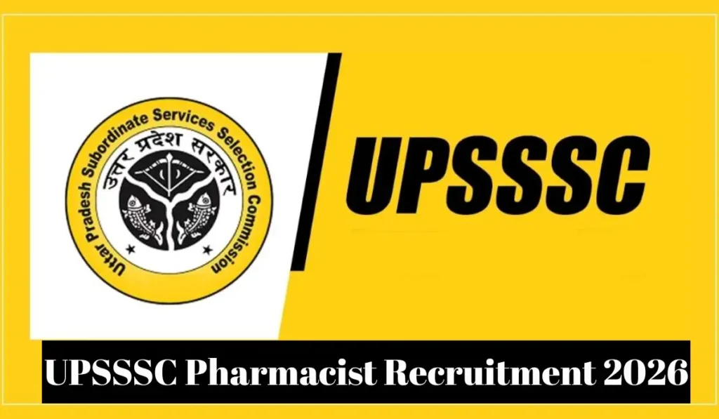 UPSSSC Pharmacist Recruitment